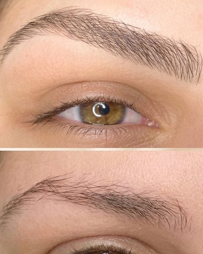 Microblading mit feinen Härchenstrichen für natürlich wirkende Augenbrauen – Beauty Boulevard Frankenthal